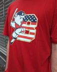 New Era Buffalo Bisons Stars & Striped Red Short Sleeve Shirt