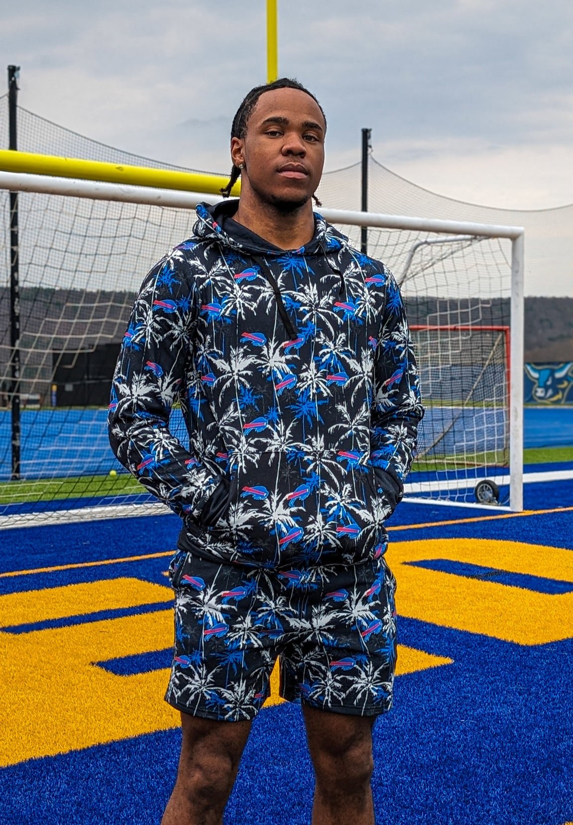 Buffalo Bills Midnight Palm Tree Lightweight Shorts | The BFLO Store