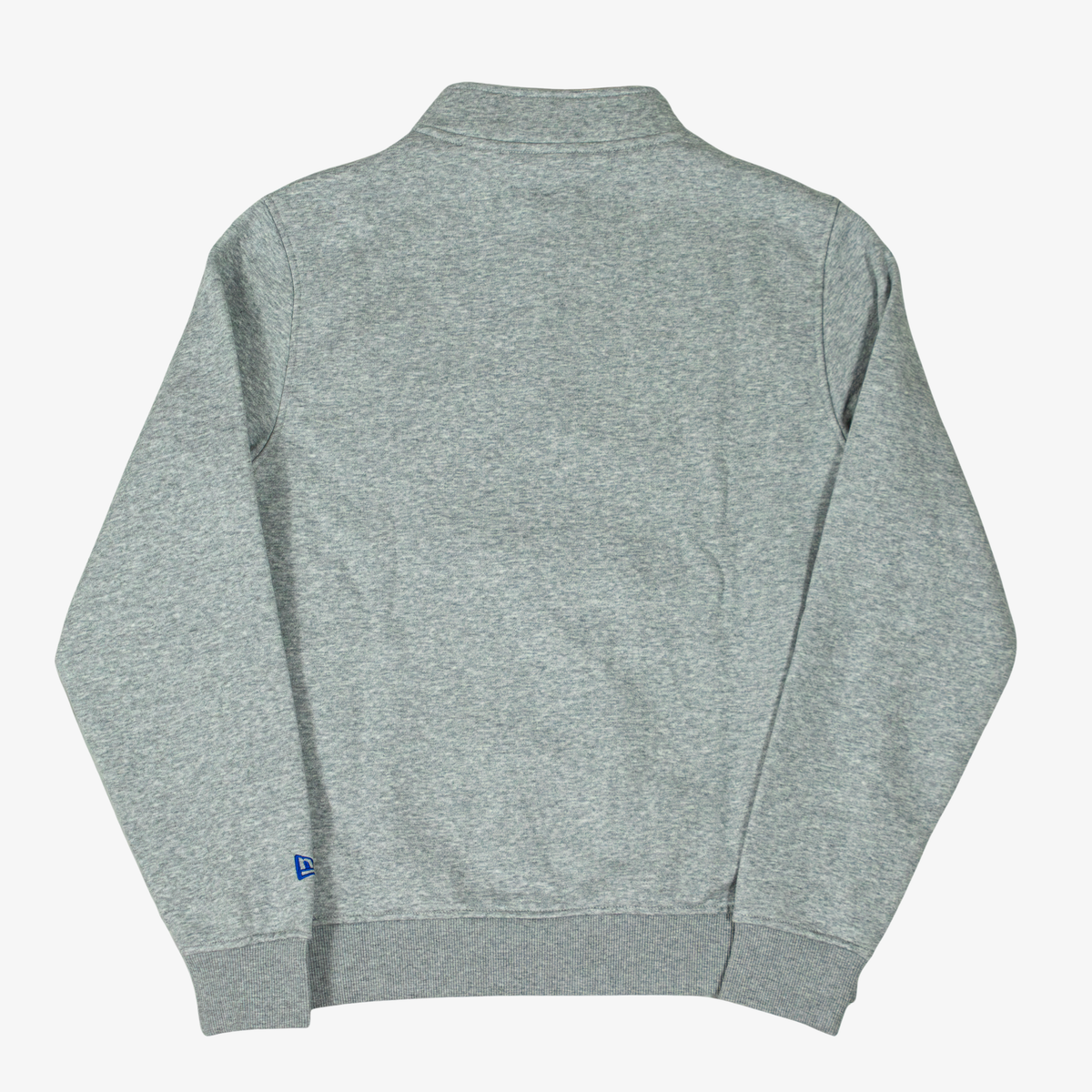 New Era Buffalo Bills Heather Gray Vintage Logo Quarter-Zip Pullover
