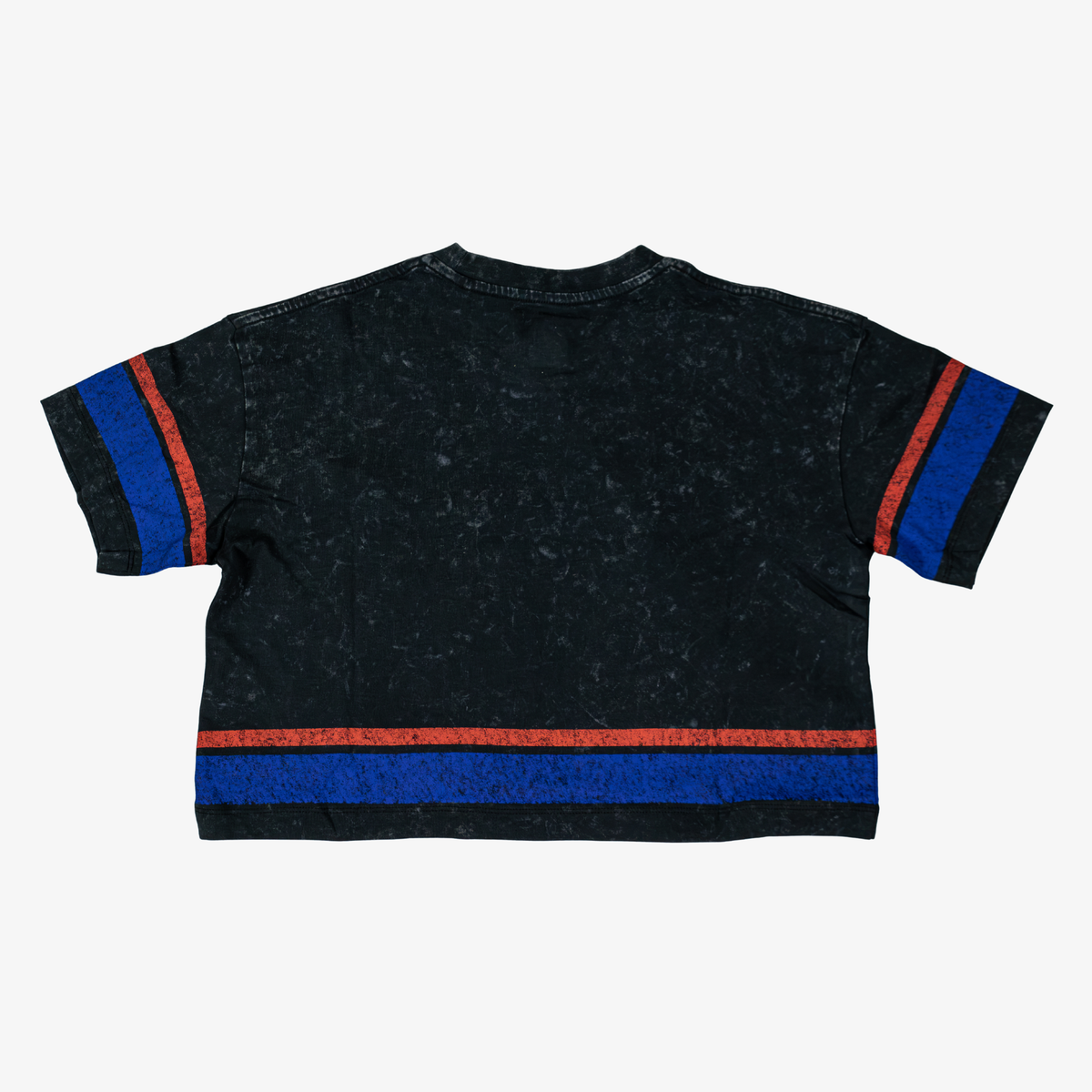 New Era Women's Buffalo Bills Black Washed Boxy Cropped T-Shirt