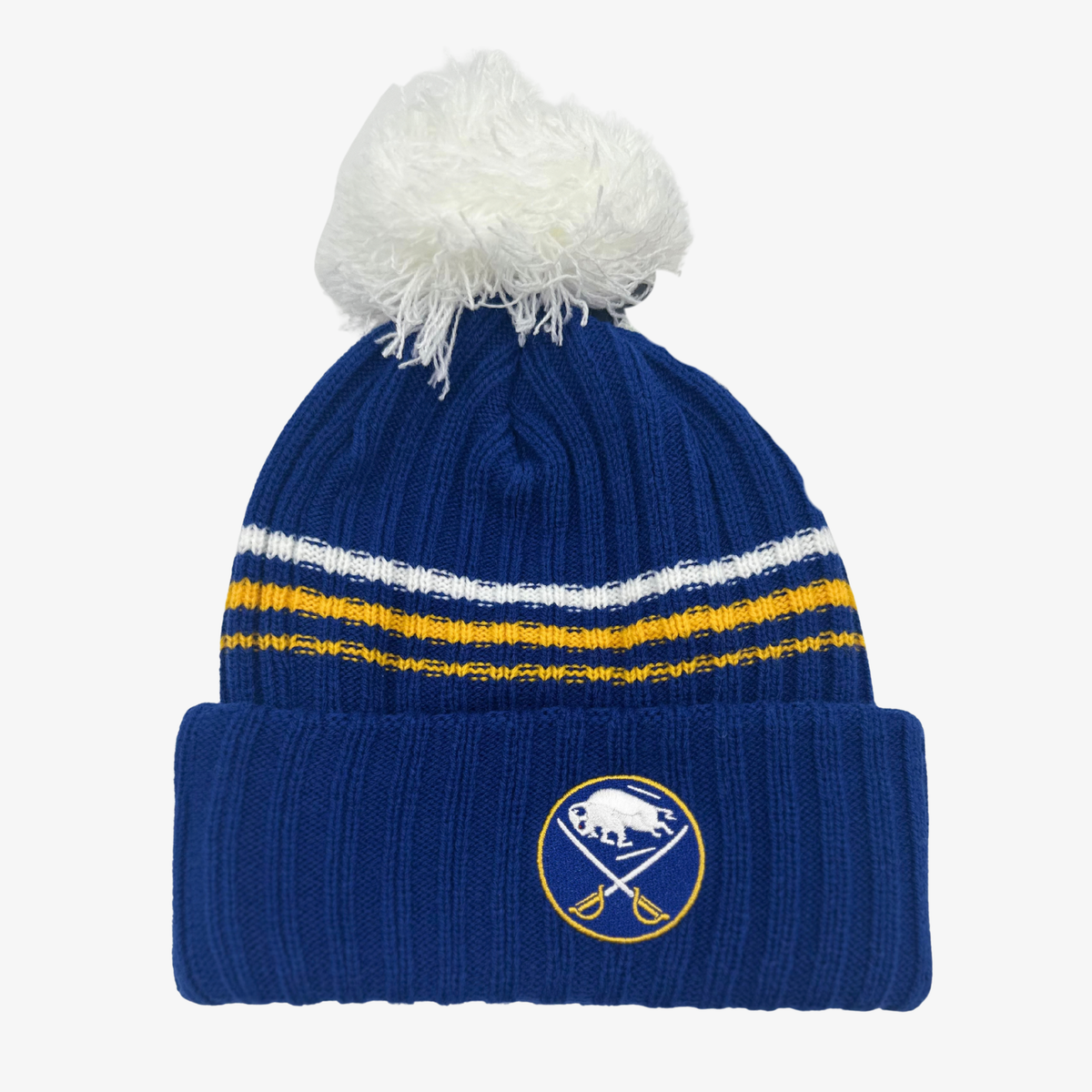 '47 Brand Women's Buffalo Sabres Royal Blue Pom Knit Hat