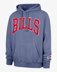 '47 Brand Thrift Blue Frayed "Bills" Patch Hoodie