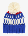 '47 Brand Women's Buffalo Bills Royal Blue Patterned Knit Pom Beanie