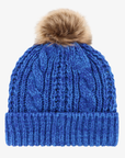 '47 Brand Women's Buffalo Bills Royal Blue Cable Knit Pom Beanie