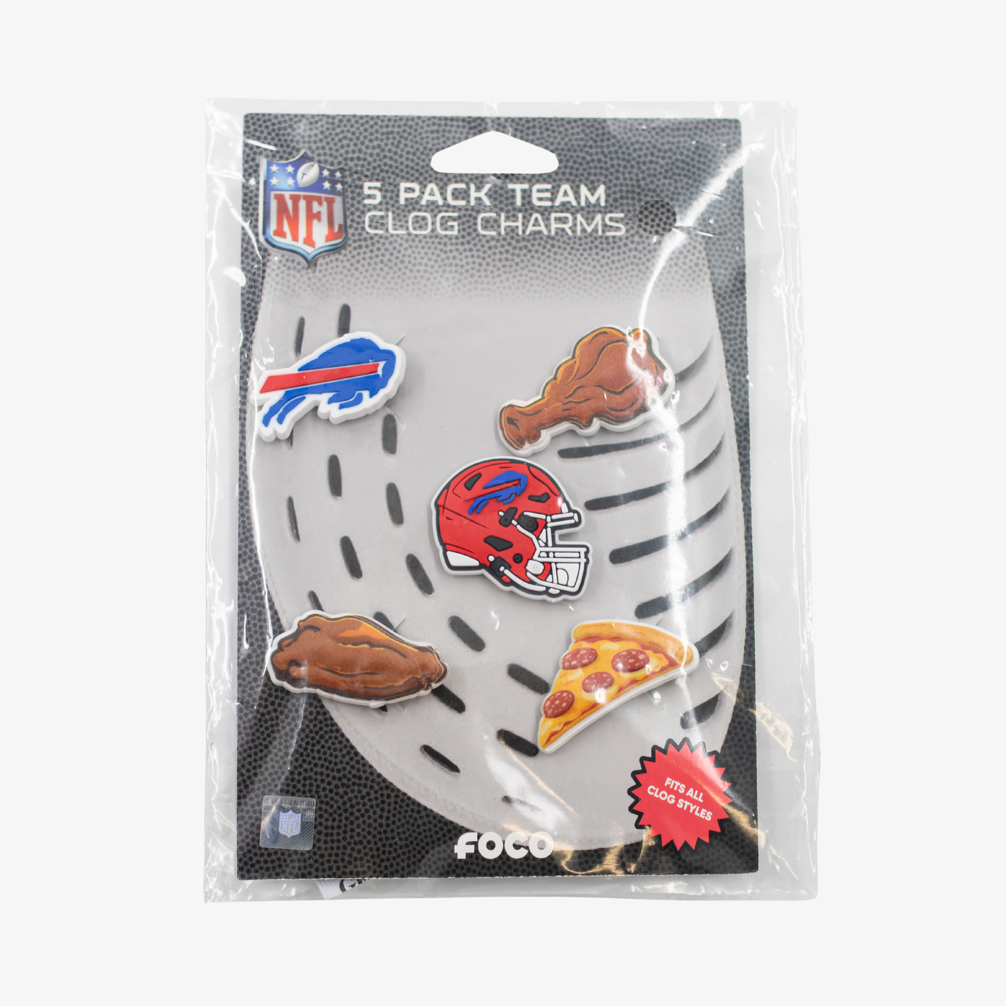 Buffalo Bills 5-Pack Clog Charms