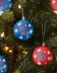 Buffalo Bills 5 Pack Shatterproof Ball Ornament Set