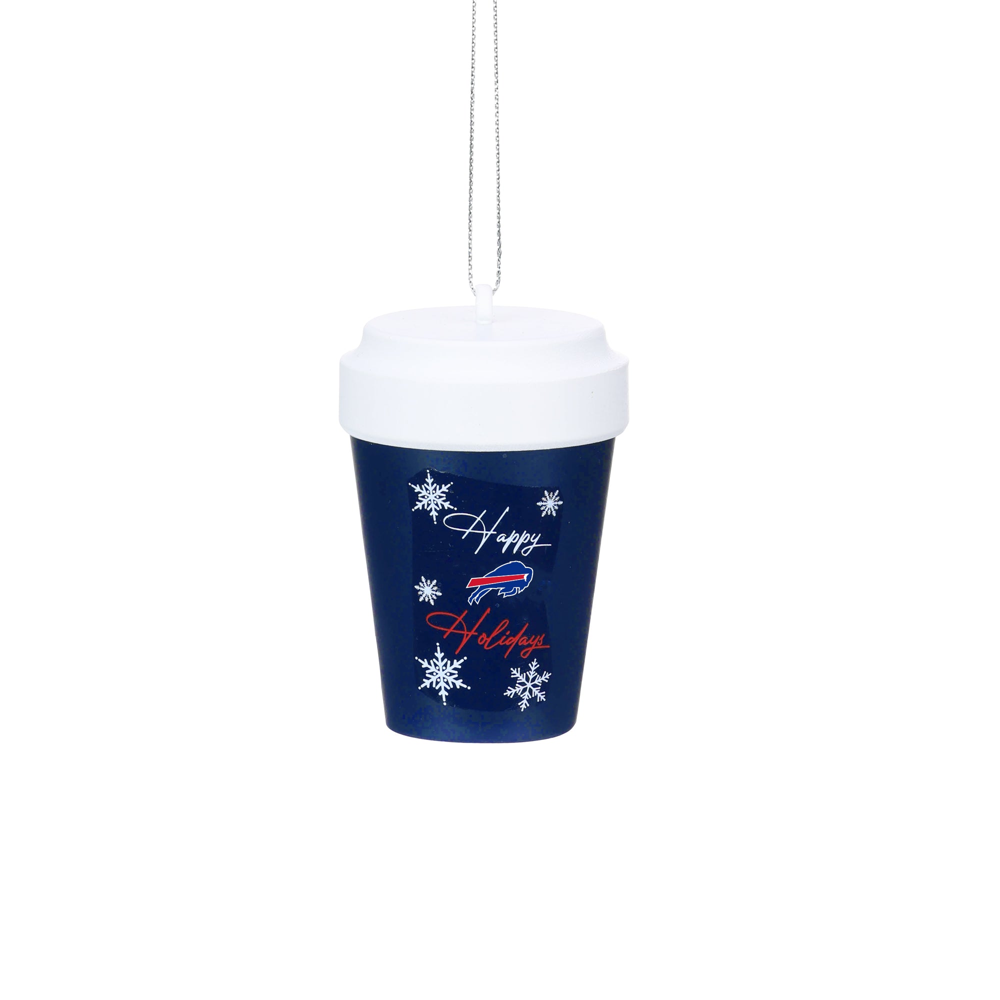 Buffalo Bills Happy Holidays Coffee Cup Ornament