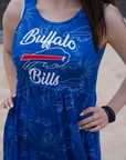 Women's Buffalo Bills Tonal Floral Sun Dress