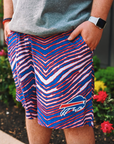 Buffalo Bills Blue/Red Zubaz Shorts