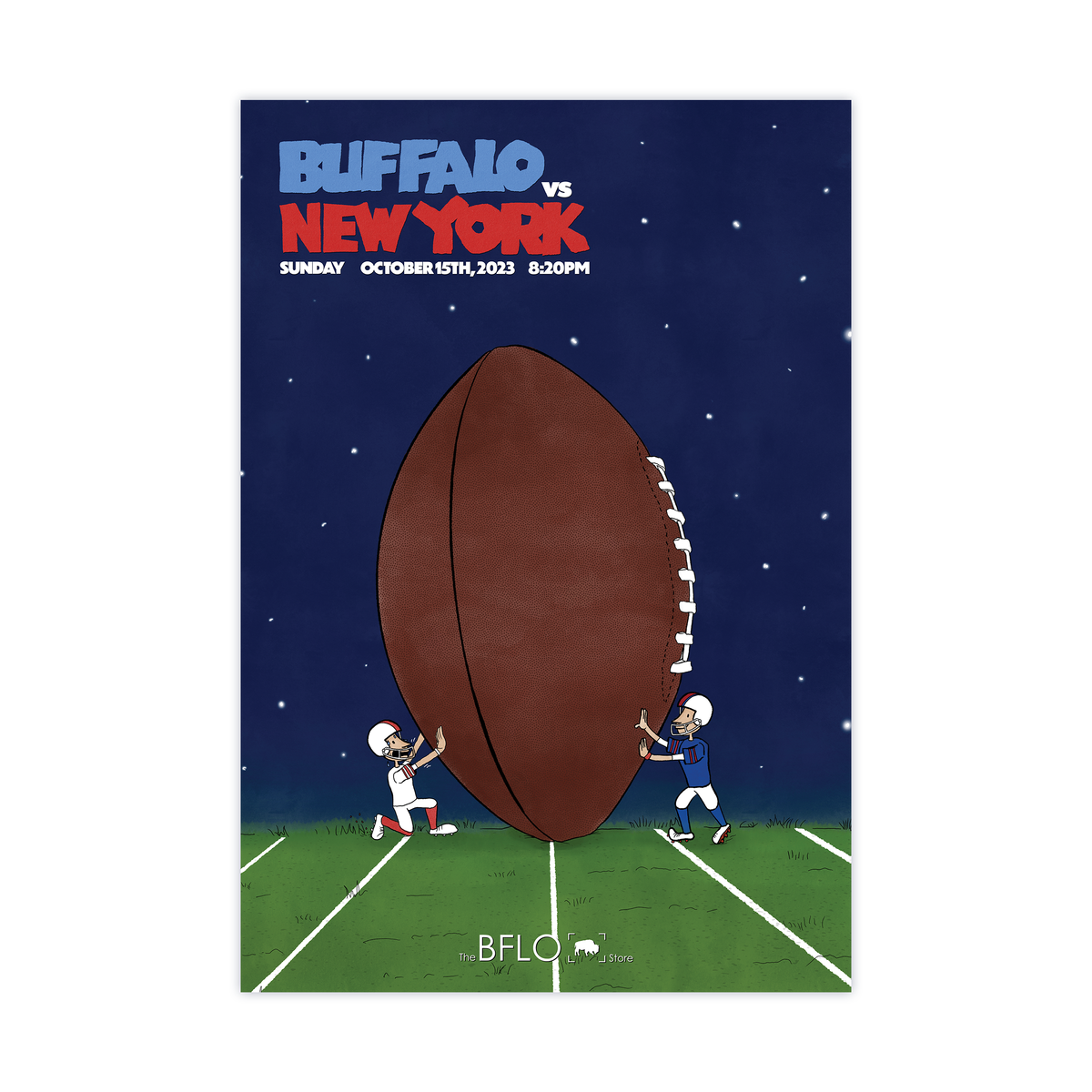 2023 Buffalo Football Matchup Posters Weeks 5-8 | The BFLO Store