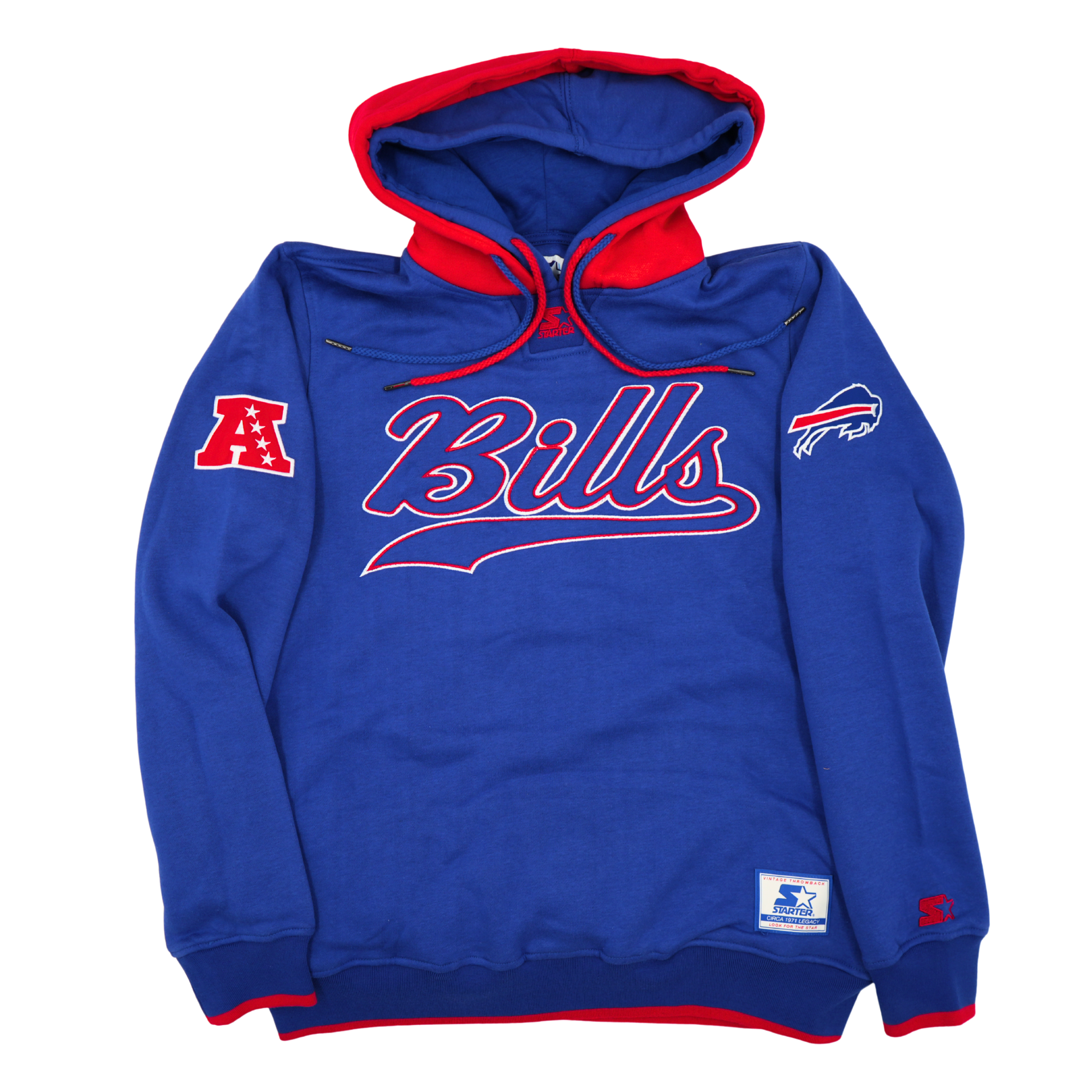 Starter Buffalo Bills Double Red & Blue Hoodie