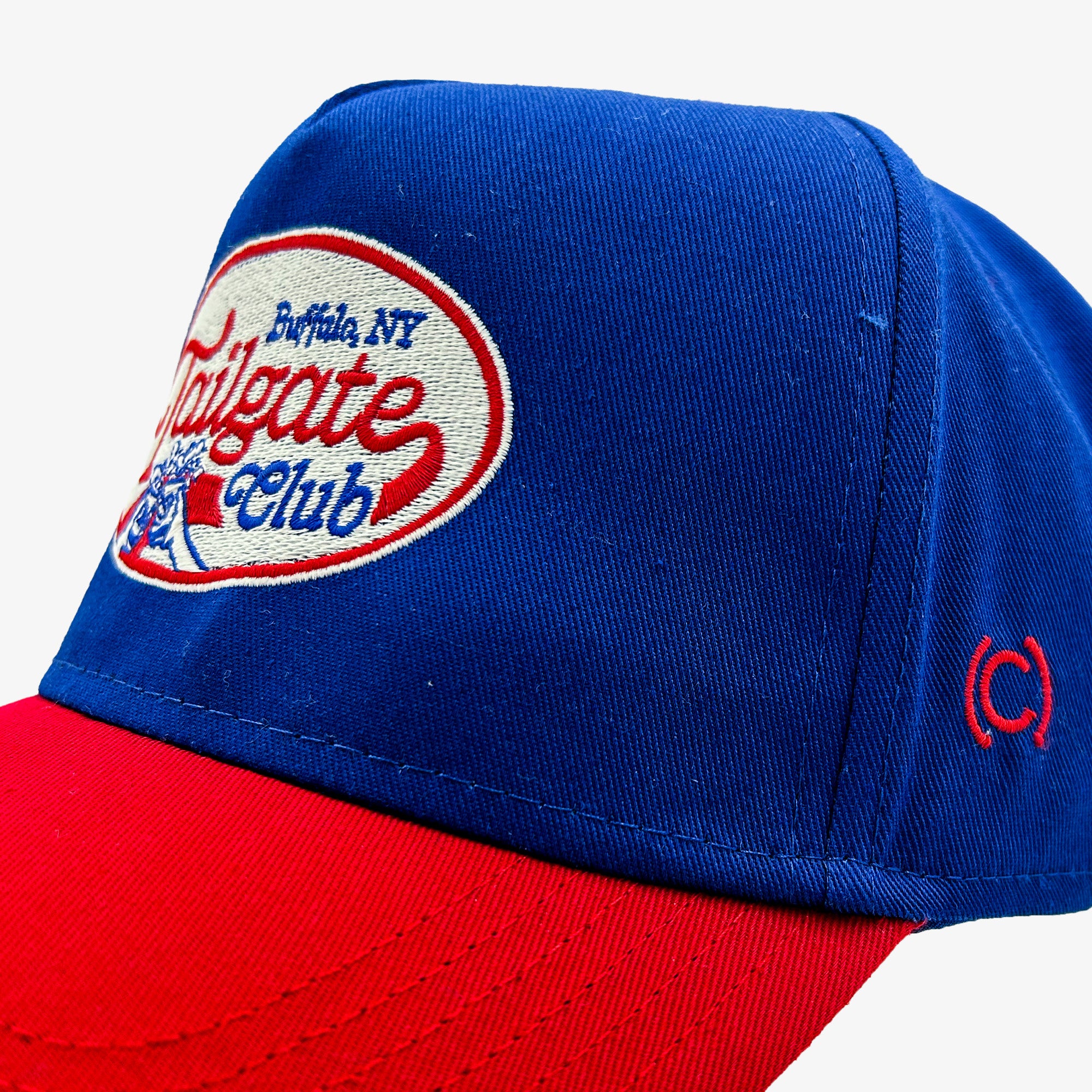 (code)word Tailgate Club Blue and Red A-Frame Snapback