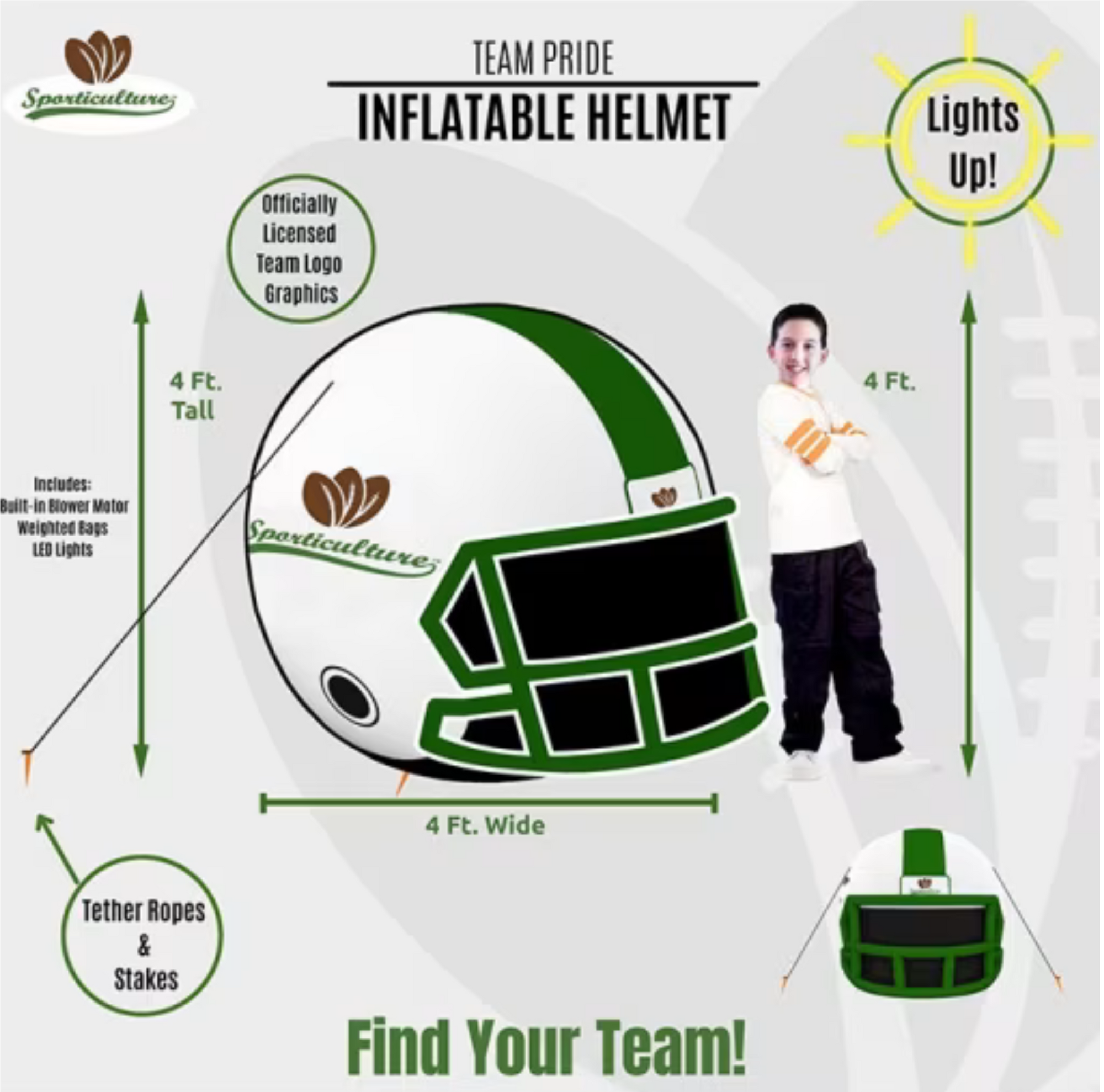 big inflatable football helmet Buffalo Bills Outdoor Inflatable White Helmet