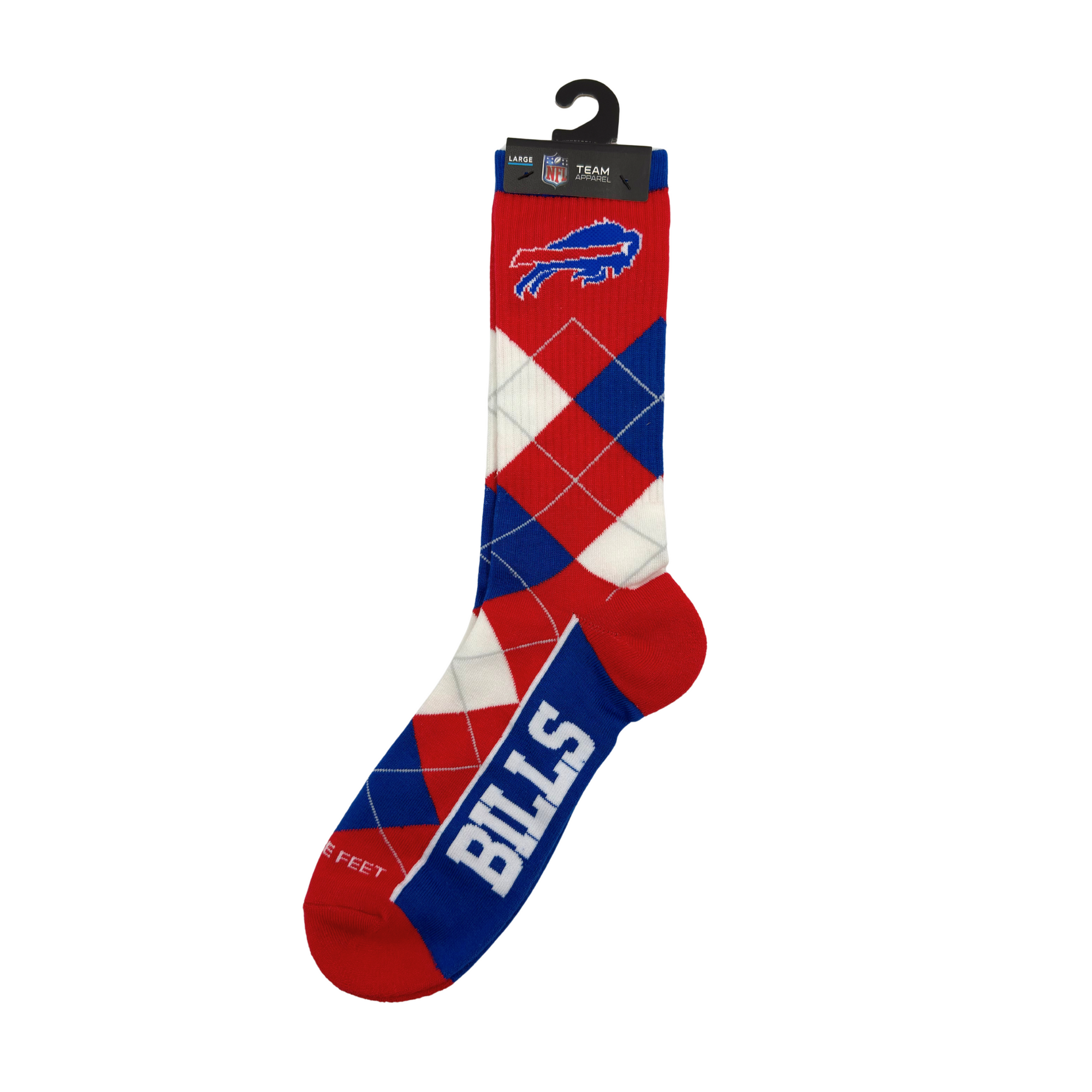 Buffalo Bills Primary Logo Checkered For Bare Feet Socks