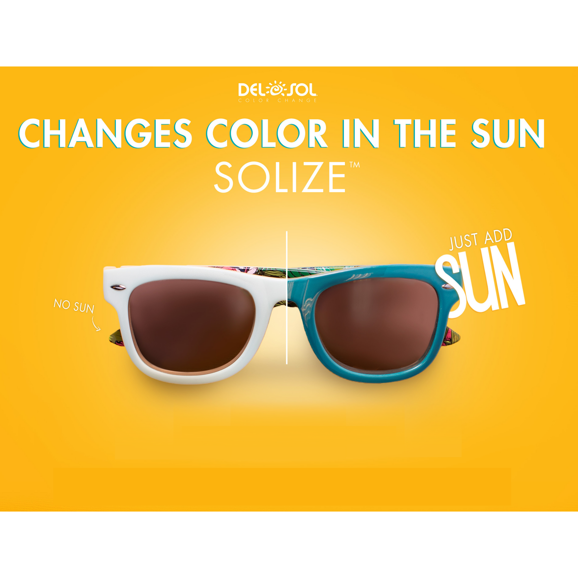 BFLO Pink With Palm Trees Color Changing Sunglasses The BFLO Store