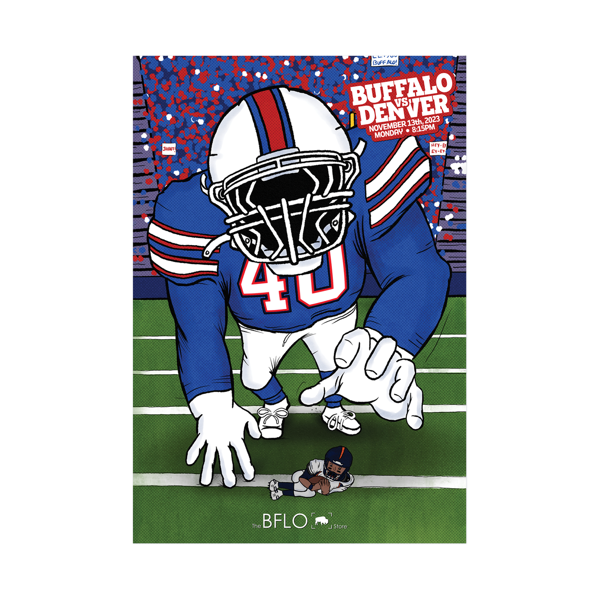 2023 Buffalo Football Matchup Posters Weeks 9-12 | The BFLO Store