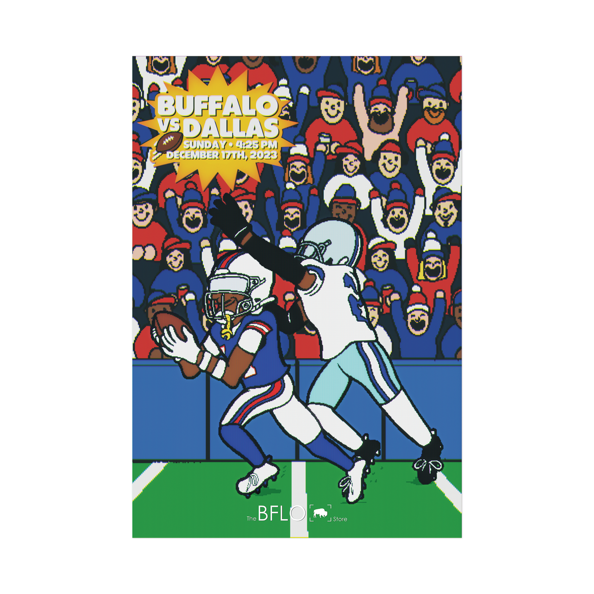 2023 Buffalo Football Matchup Posters Weeks 14-18 | The BFLO Store