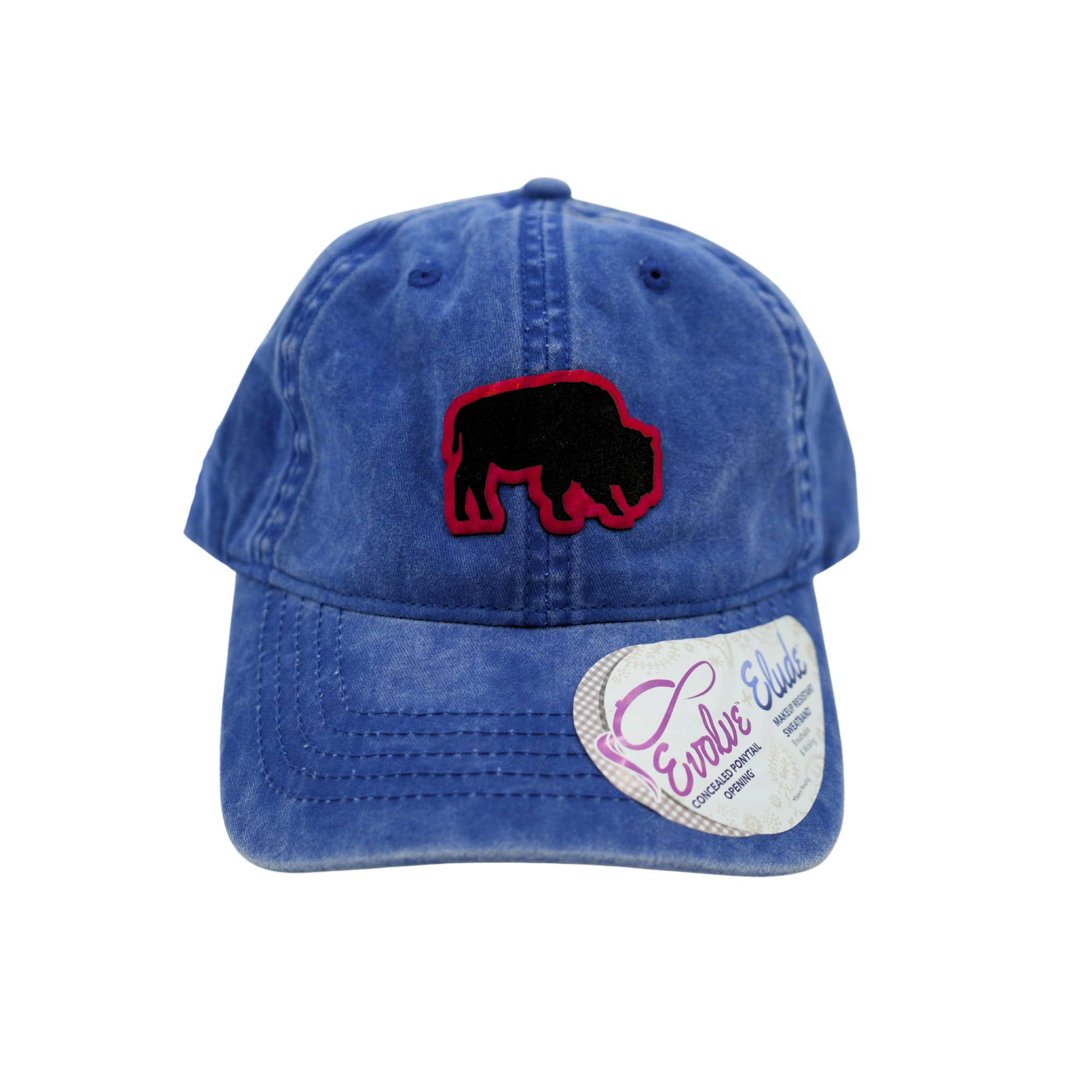 Women's Infinity For Her Royal Blue Buffalo Hidden Ponytail Hat