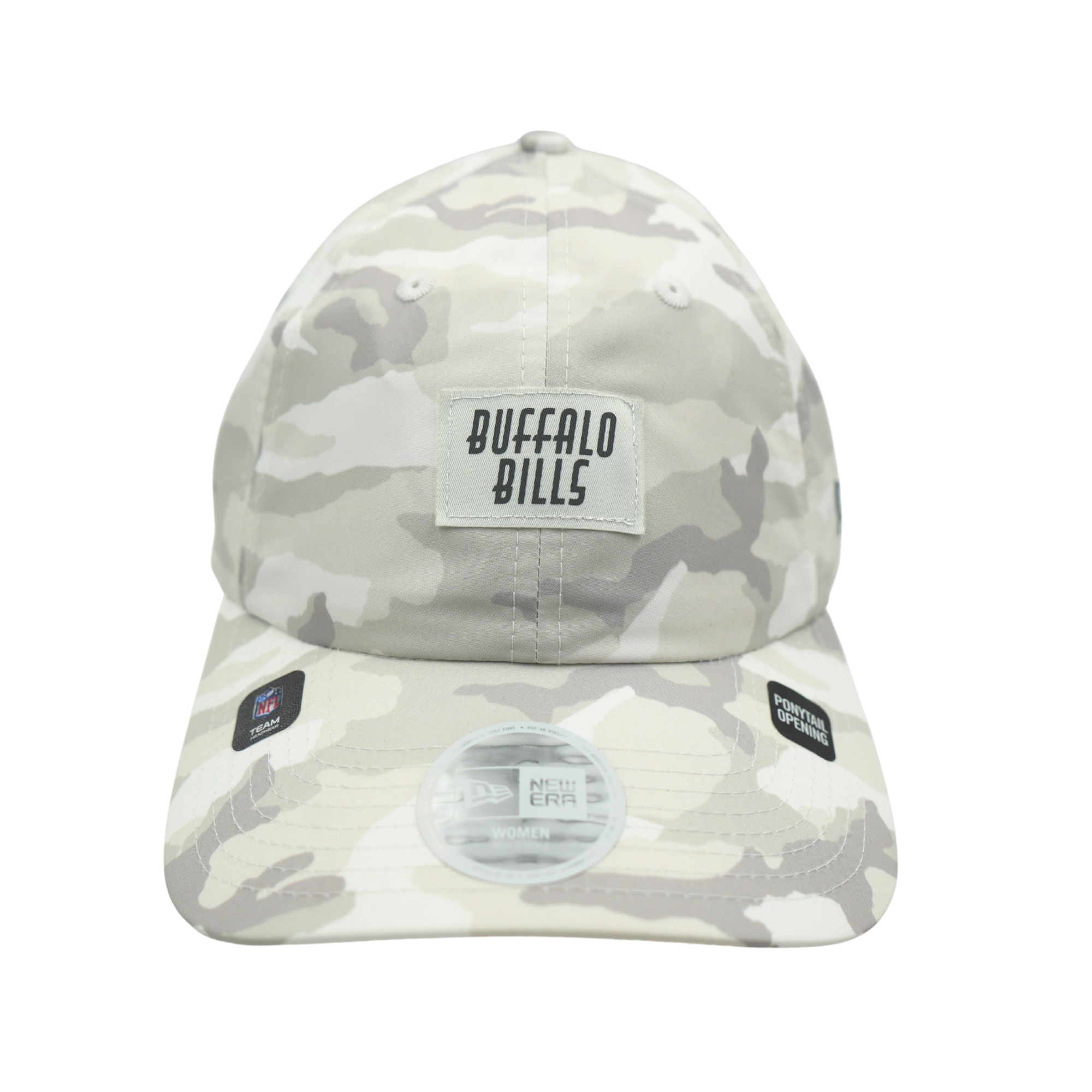 Women's New Era 9FORTY Buffalo Bills Camouflage Ponytail Hat