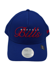 Women's New Era 9FORTY Buffalo Bills Red Metallic Script M-Crown Snapback