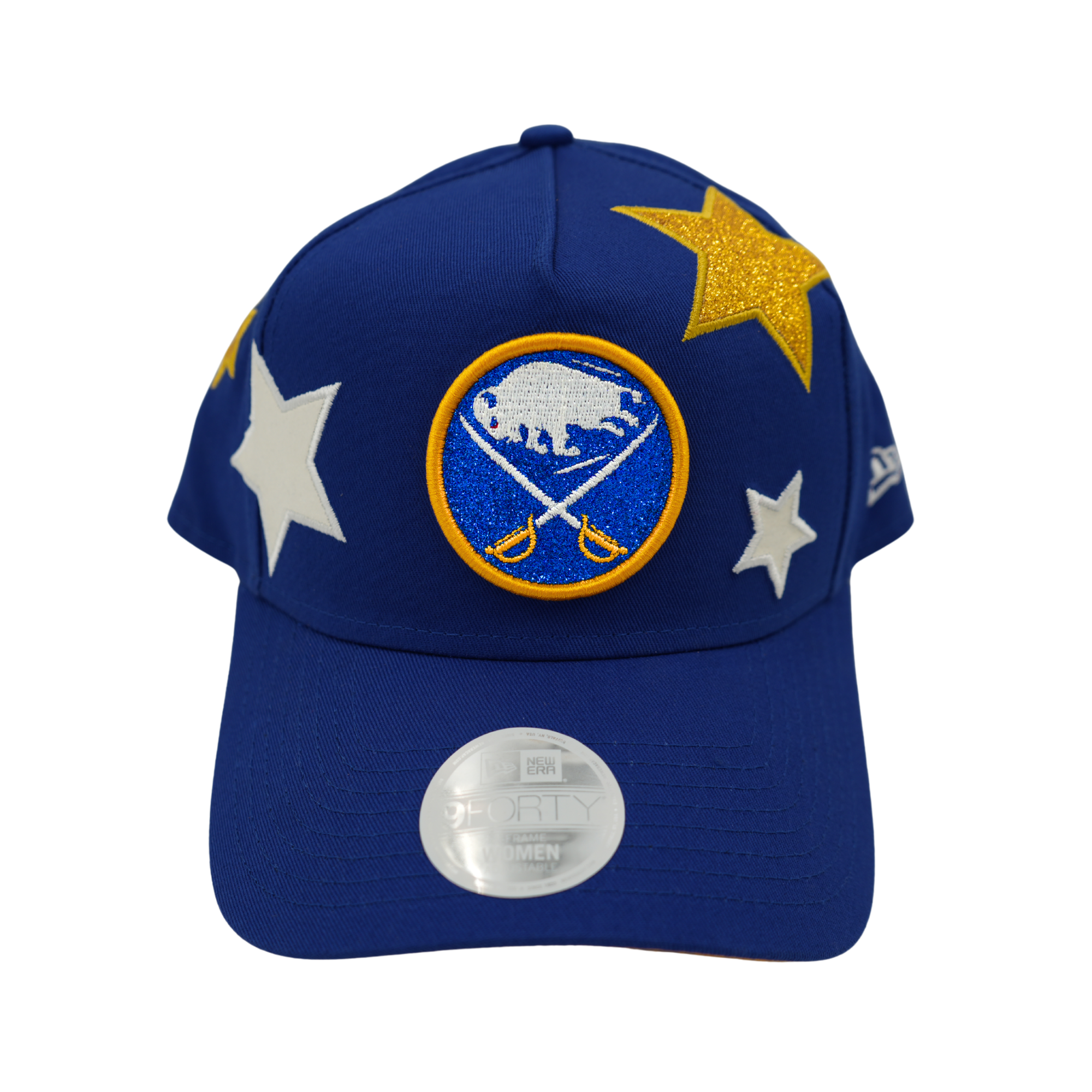 Women's New Era 9FORTY Buffalo Sabres Glitter Stardom A-Frame Hat