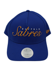 Women's New Era 9FORTY Buffalo Sabres Gold Metallic Script M-Crown Snapback
