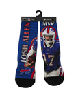 Youth Buffalo Bills Josh Allen 17 MVP For Bare Feet Socks