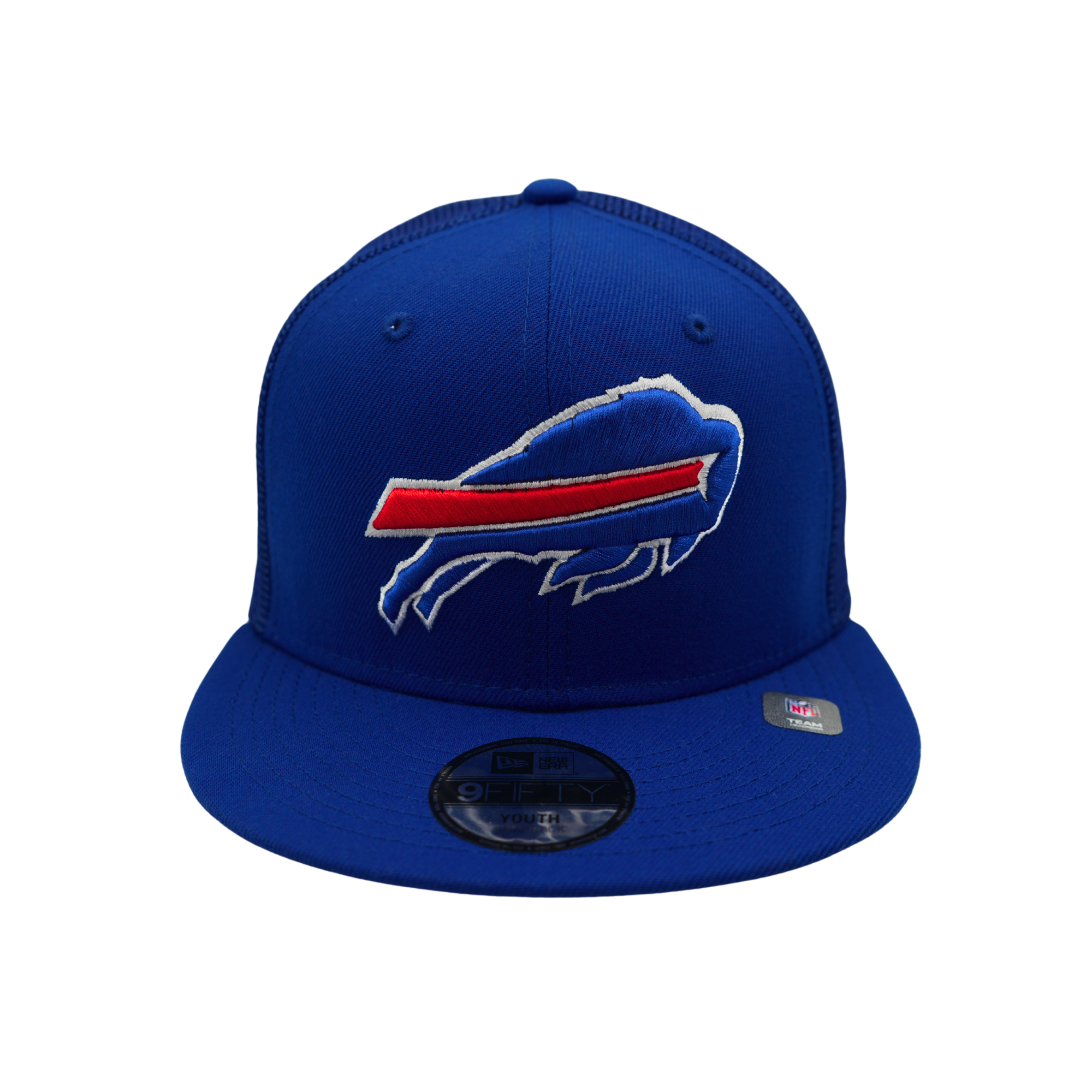 Youth New Era 9FIFTY Buffalo Bills Logo Royal Blue Trucker Hat