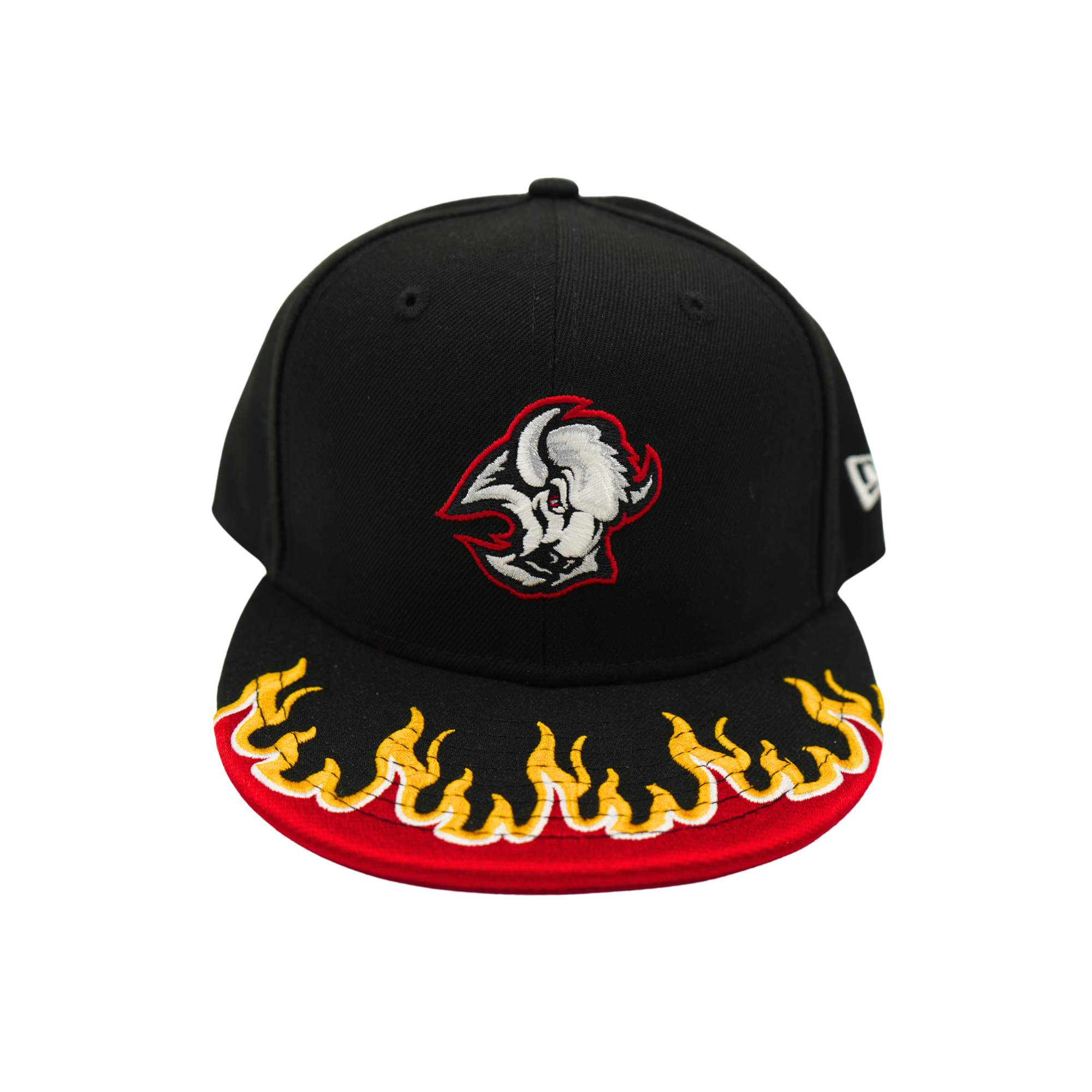 Youth New Era 9FIFTY Buffalo Sabres Alternate Logo Flame Snapback