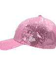 Youth New Era 9FORTY Buffalo Bills Pink Sequin Hat