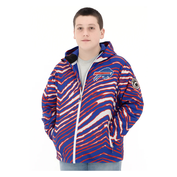Youth Zubaz Bills Zebra Royal Tundra Tux Snowsuit | The BFLO Store