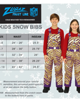 Youth Zubaz Buffalo Bills Zebra Royal Blizzard Snow Bib