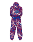 Youth Zubaz Buffalo Bills Zebra Royal Tundra Tux Snowsuit