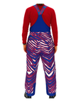 Youth Zubaz Buffalo Bills Zebra Royal Blizzard Snow Bib