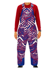 Youth Zubaz Buffalo Bills Zebra Royal Blizzard Snow Bib