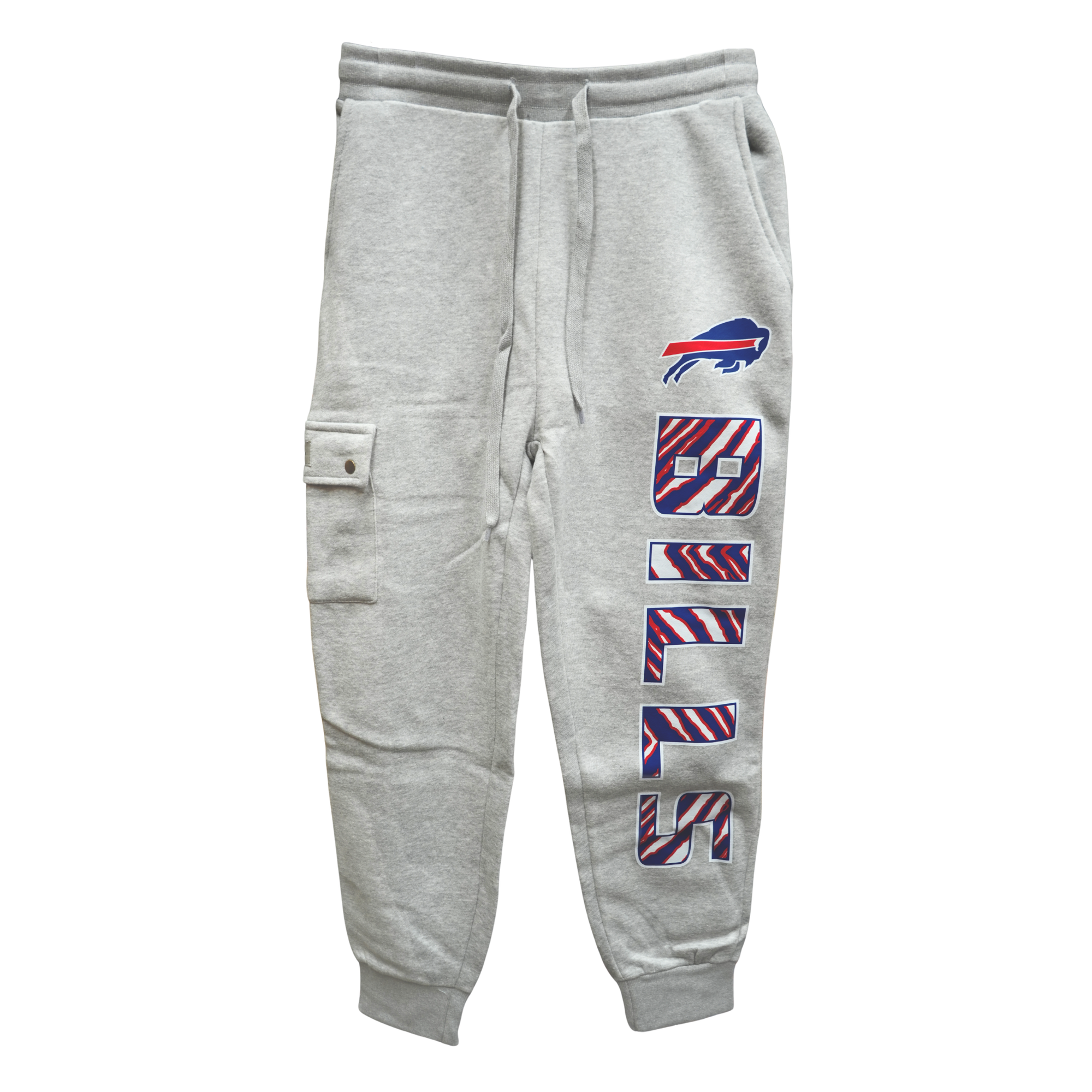 Zubaz Buffalo Bills Gray 90s Team Cargo Joggers