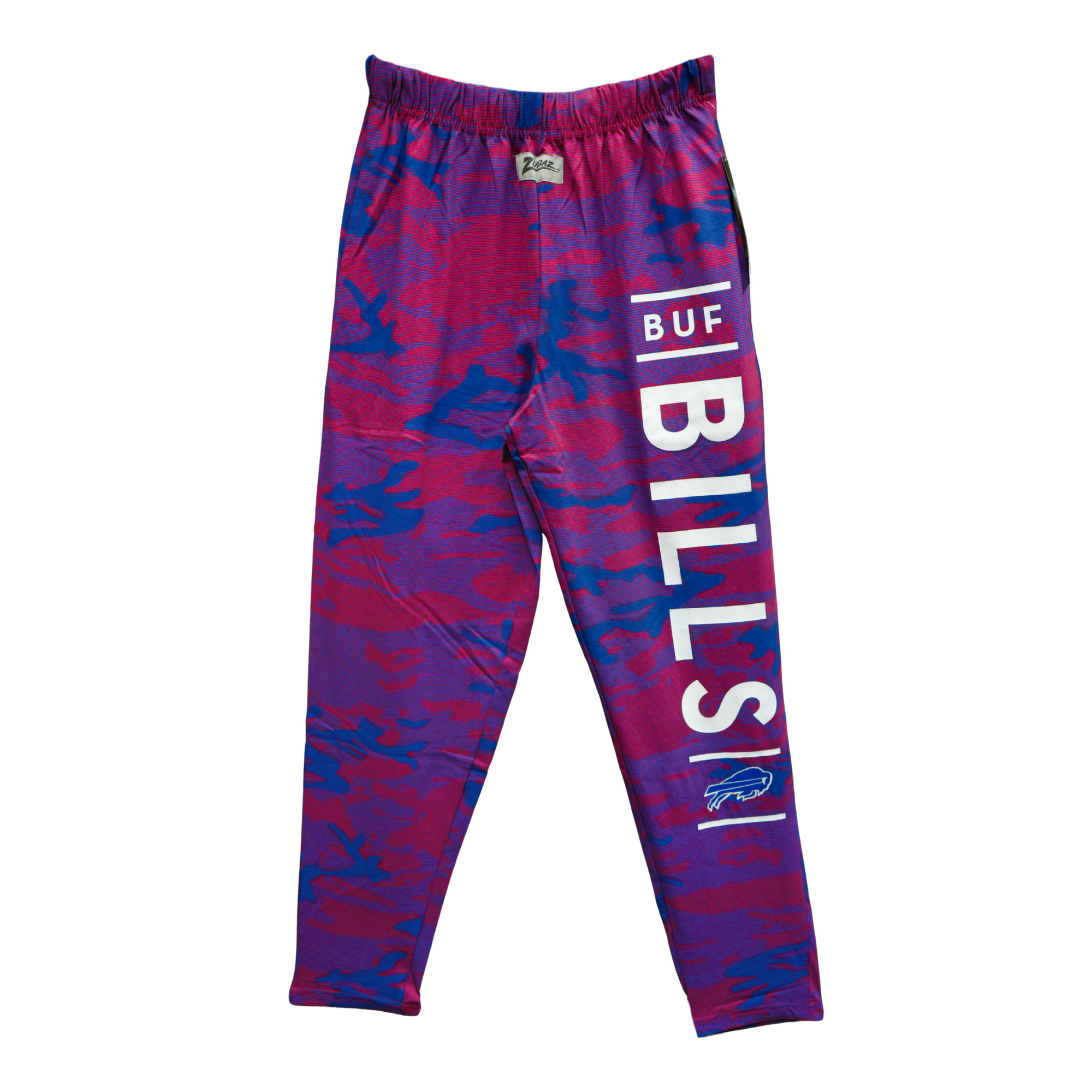 Zubaz Buffalo Bills Red & Blue Camo Lines Pants