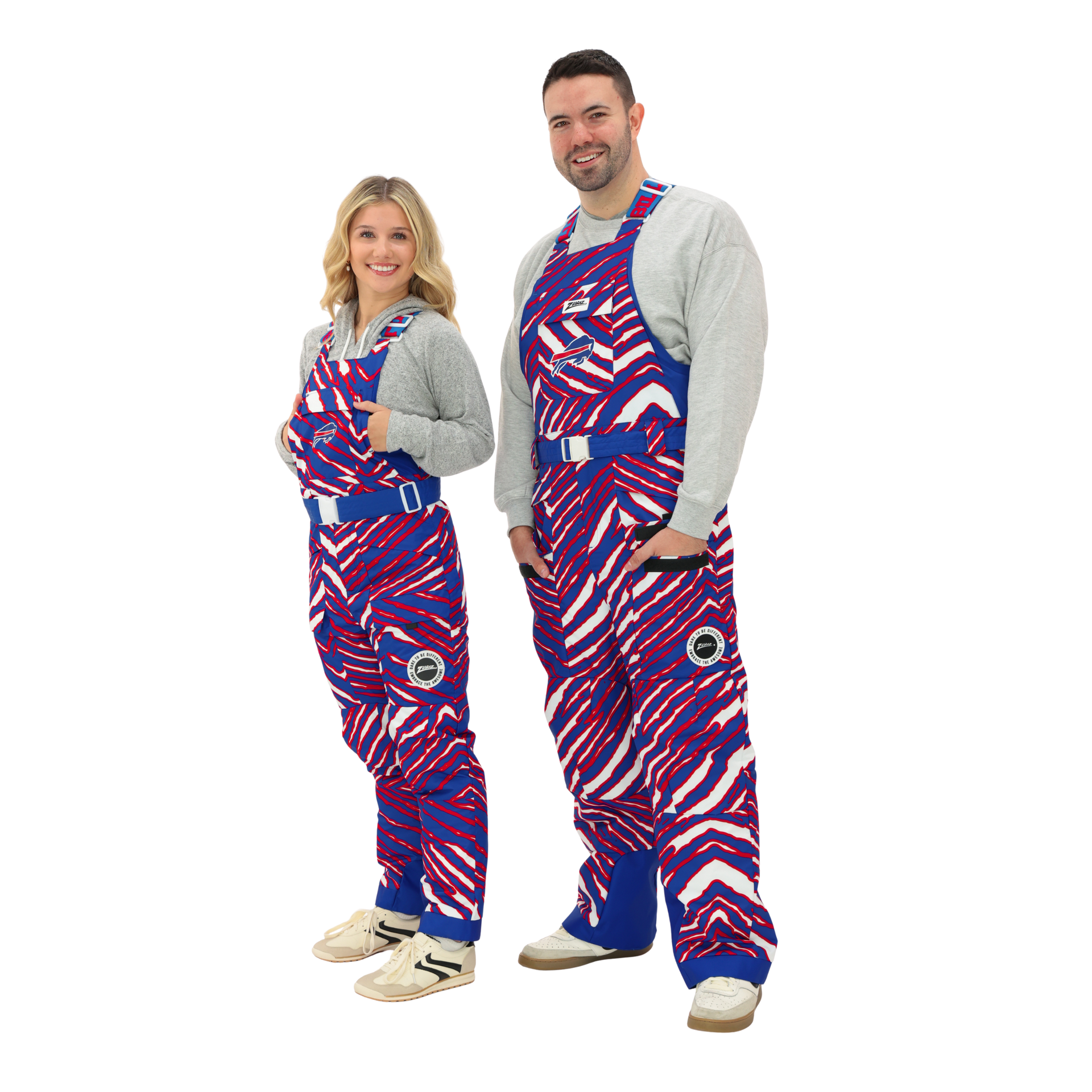 Zubaz Buffalo Bills Zebra Royal Blizzard Snow Bib | The BFLO Store