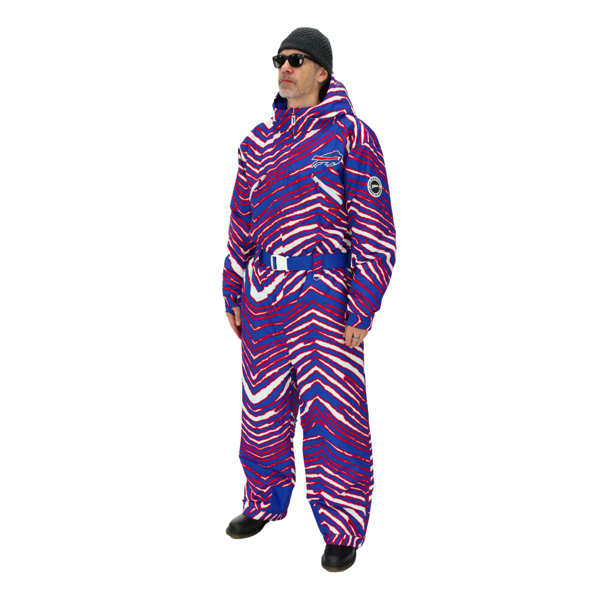 Zubaz Buffalo Bills Zebra Royal Tundra Tux Snowsuit