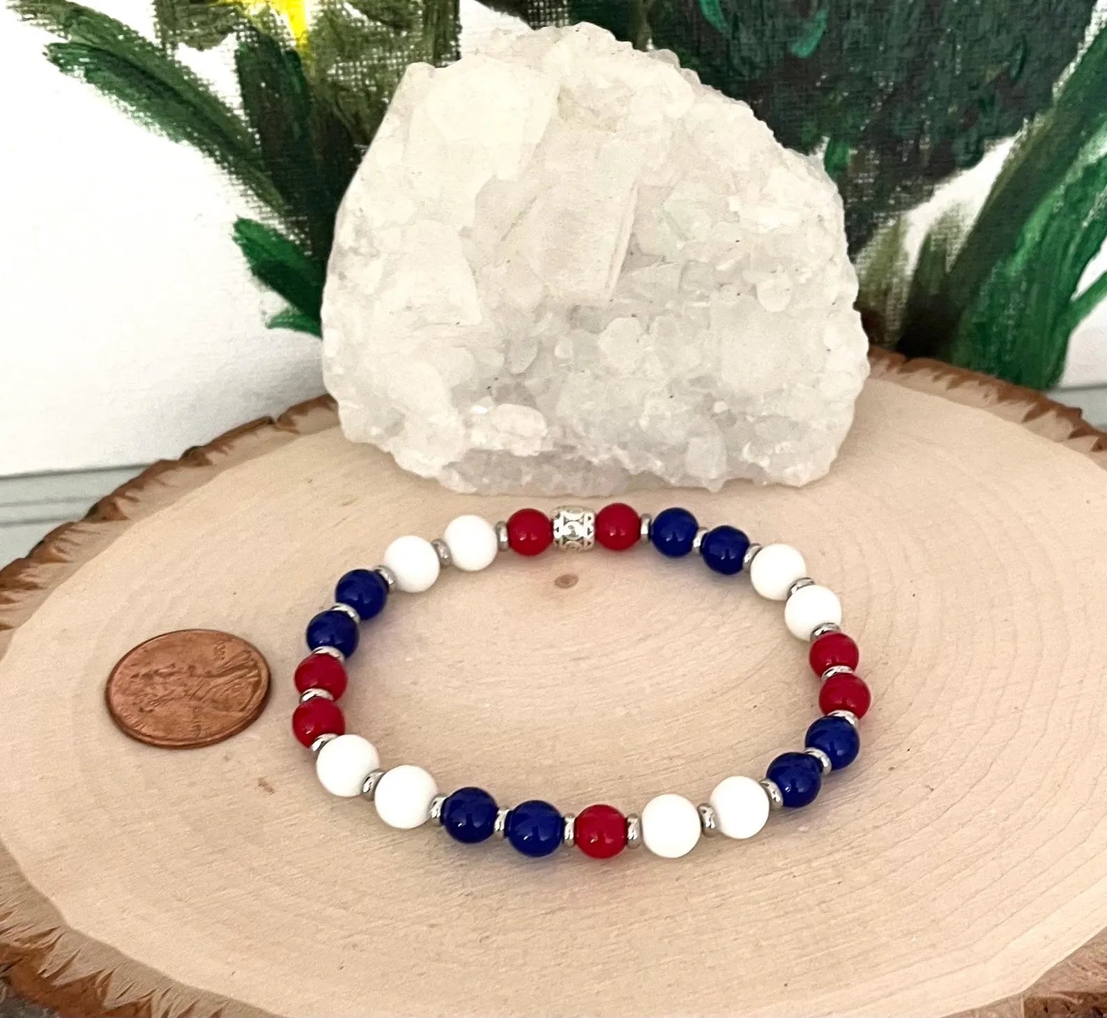 Jewels For Hope Holiday Touchdown: A Bills Love Story Women's Bracelet