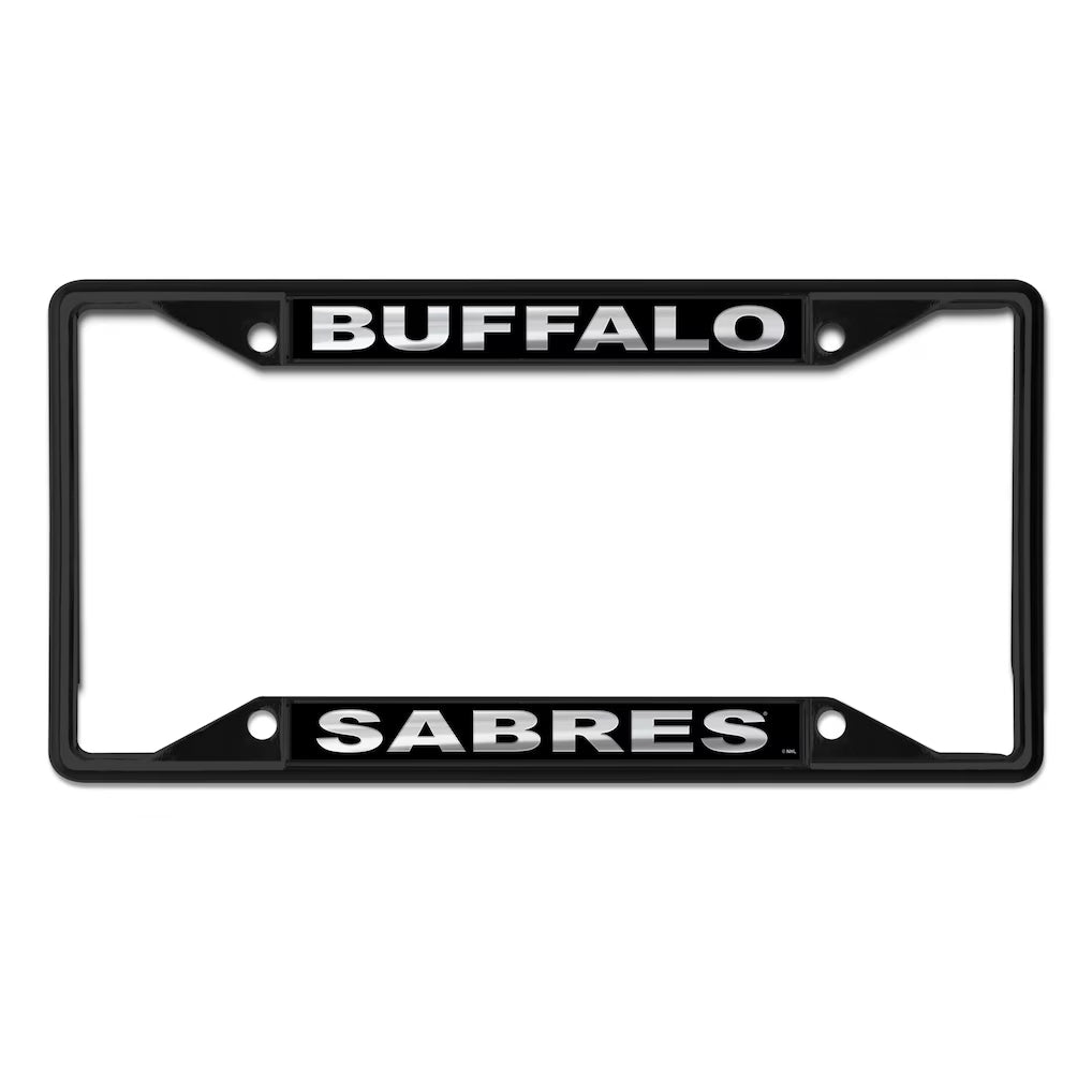 Black Buffalo Sabres License Plate Frame