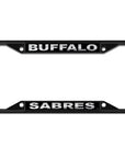 Black Buffalo Sabres License Plate Frame