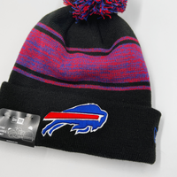 New Era Bills With Standing Buffalo Red Knit Hat