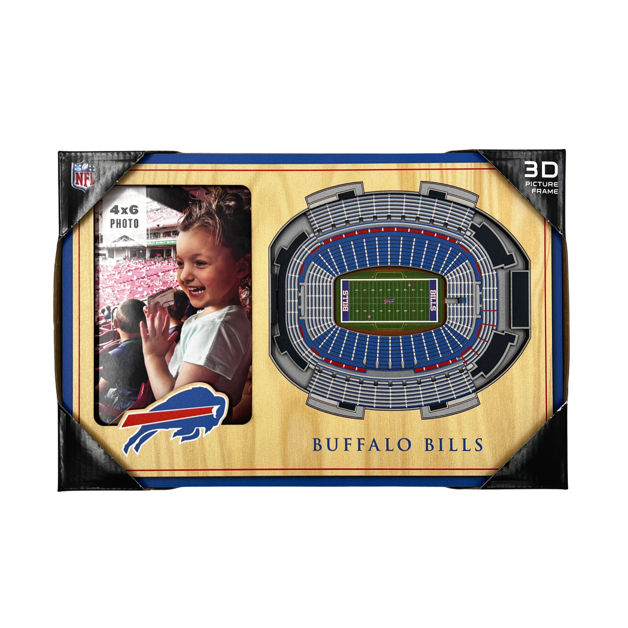 Buffalo Bills Stadium View 3D Wooden Picture Frame