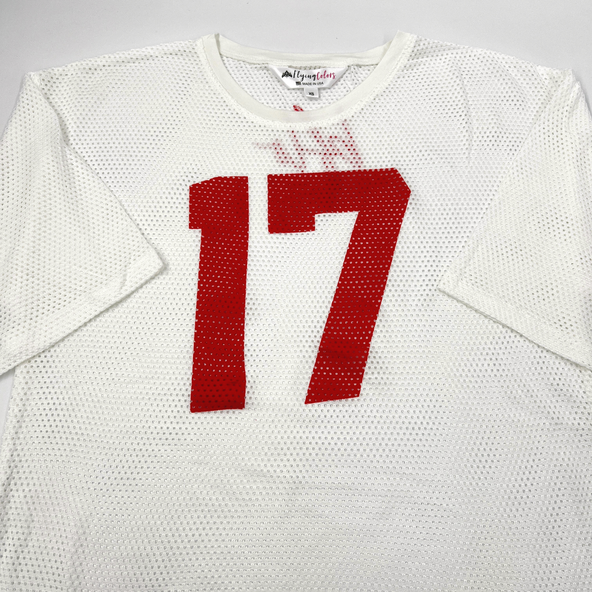 Women's BFLO #17 White Mesh Jersey