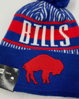 Youth New Era Bills With Standing Buffalo Striped Knit Hat