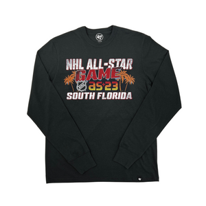 47 Brand NHL 2023 All Star Black With Palm Trees Long Sleeve Shirt