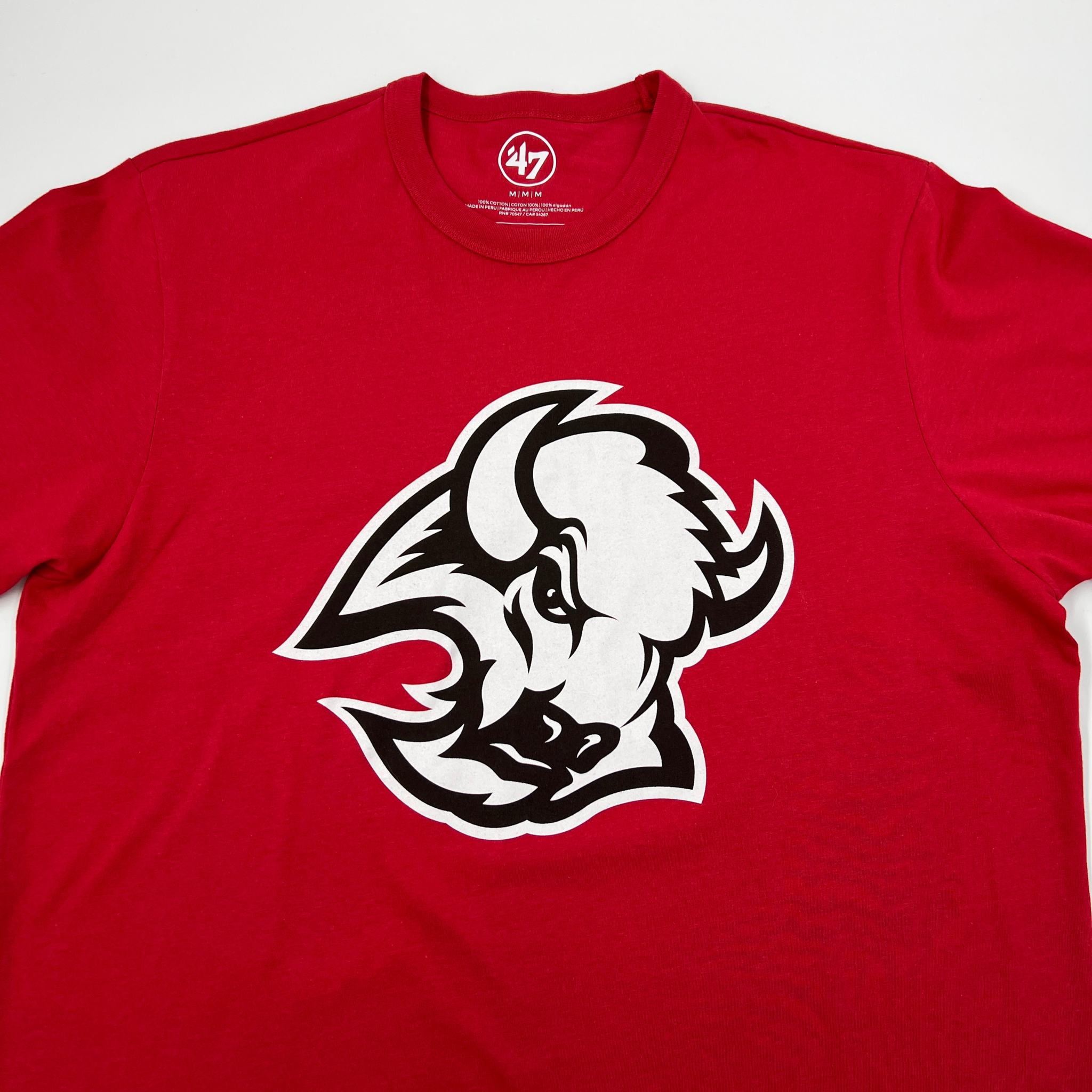 47 Brand Buffalo Sabres Black and Red Goat Head Shirt