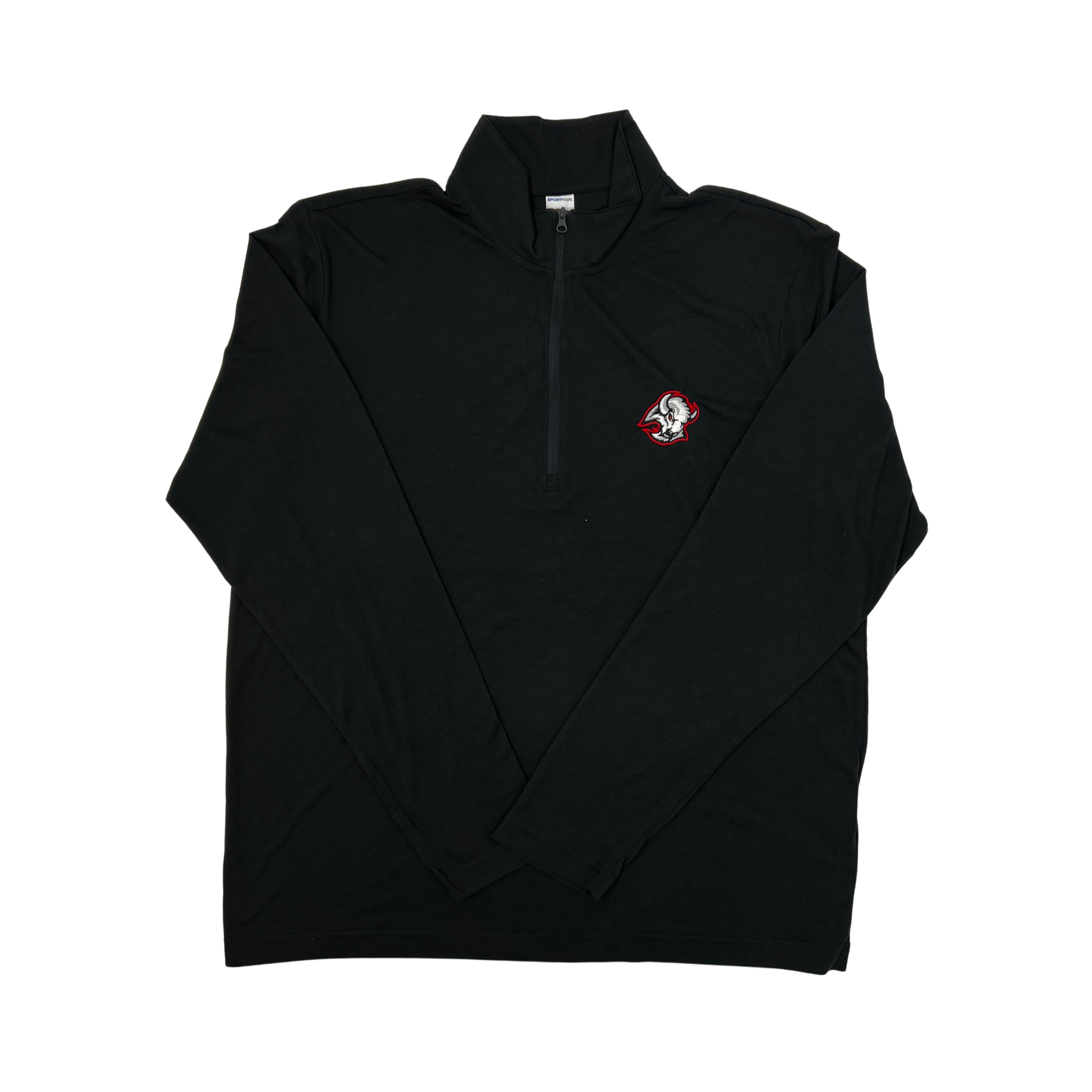 Buffalo Sabres Red and Black Goat Head Quarter Zip