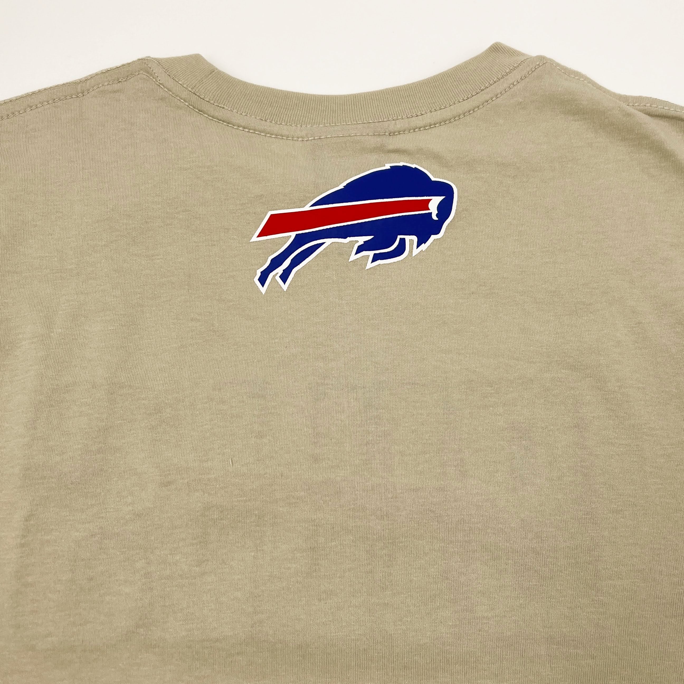 Buffalo Bills NFL Mens Colorblock Wordmark Raglan T-Shirt